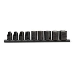 Husky 3/8 In. Drive Standard SAE 6-Point Impact Socket Set (9-Piece) -Husky Shop husky impact socket sets h3dimss9pc 76 1000