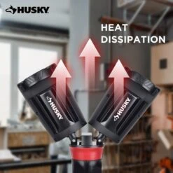 Husky 7000 Lumens Portable Corded LED Work Light With Tripod -Husky Shop husky jobsite lighting 7901304012 44 1000