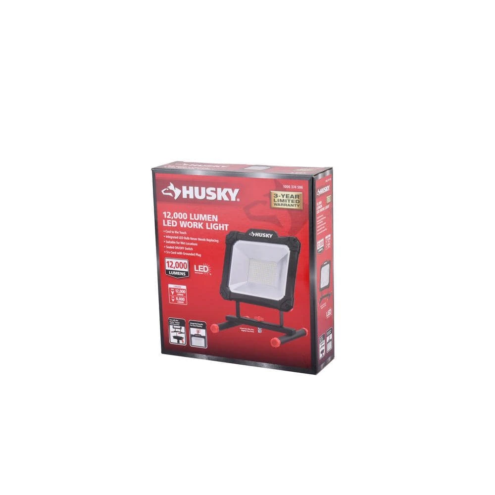 Husky 12000 Lumens/6000 Lumens Portable LED Work Light 7 Husky 12000 Lumens/6000 Lumens Portable LED Work Light - Image 7