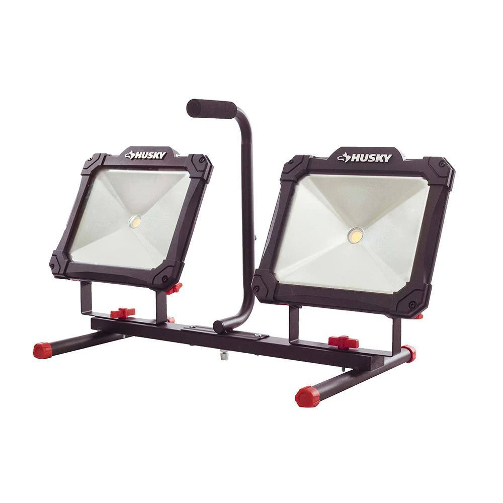 Husky 7000 Lumen Twin-Head LED Work Light And 3500 Lumen Portable LED Work Light 3 Husky 7000 Lumen Twin-Head LED Work Light And 3500 Lumen Portable LED Work Light - Image 3