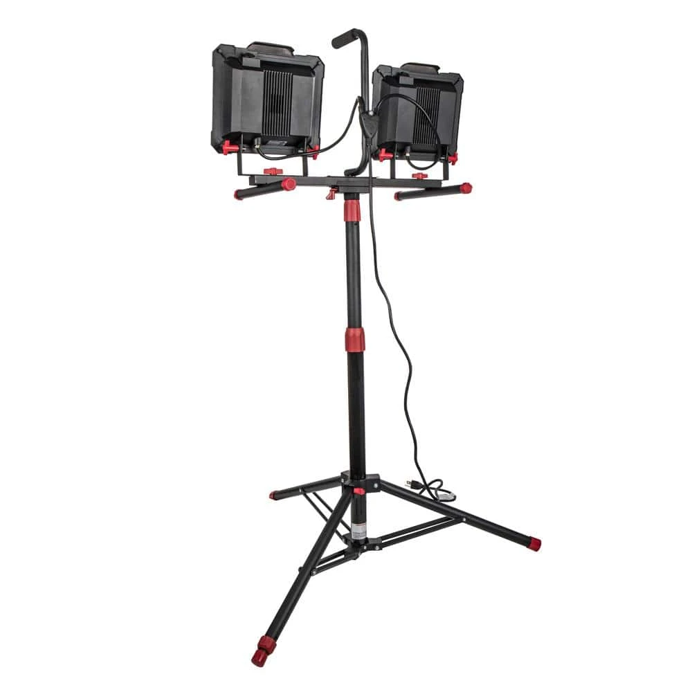 Husky 10,000-Lumen Twin-Head LED Work Light 2 Husky 10,000-Lumen Twin-Head LED Work Light - Image 2