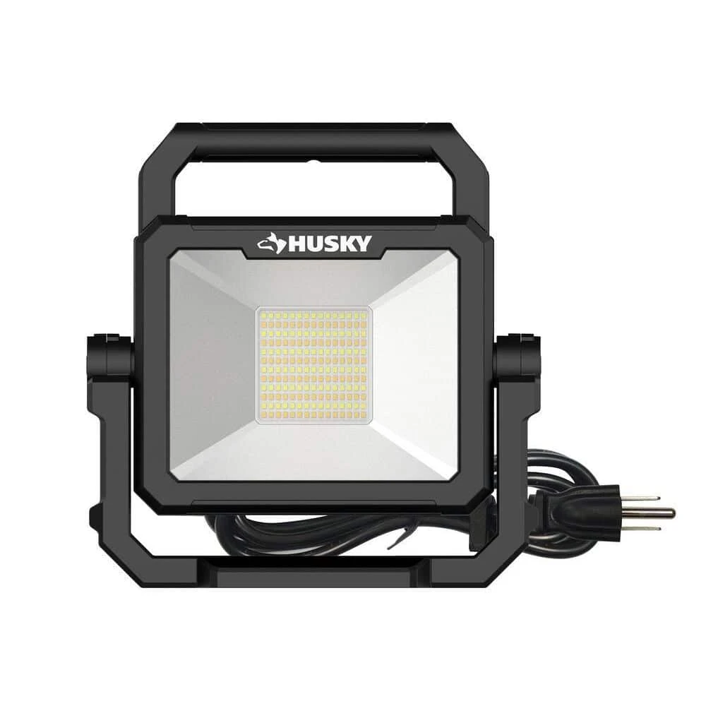 Husky 6000 Lumen LED Portable Corded Work Light 1 Husky 6000 Lumen LED Portable Corded Work Light