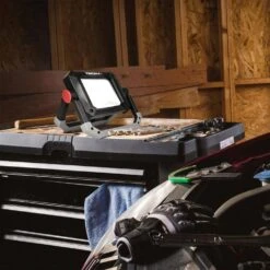 Husky 1000 Lumens LED Portable Work Light -Husky Shop husky jobsite lighting lg302c 10w1 fa 1000