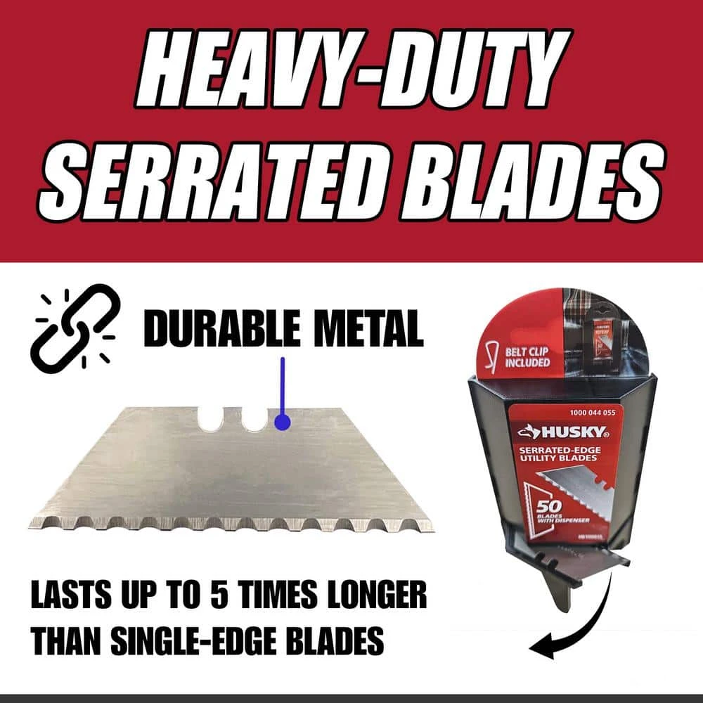 Husky Serrated Blade (50-Pack) 6 Husky Serrated Blade (50-Pack) - Image 6