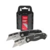 Husky Folding Lock-Back Utility Knife With 50 Blades In Dispenser (2-Piece) -Husky Shop husky knife sets 99808 64 1000