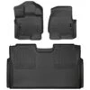 Front And 2nd Seat Floor Liners Fits 2015-19 Ford F-150 SuperCrew -Husky Shop husky liners floor mats 94041 64 1000