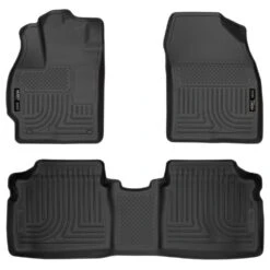 Front & 2nd Seat Floor Liners Fits 12-15 Prius Two/Three/Four/Five