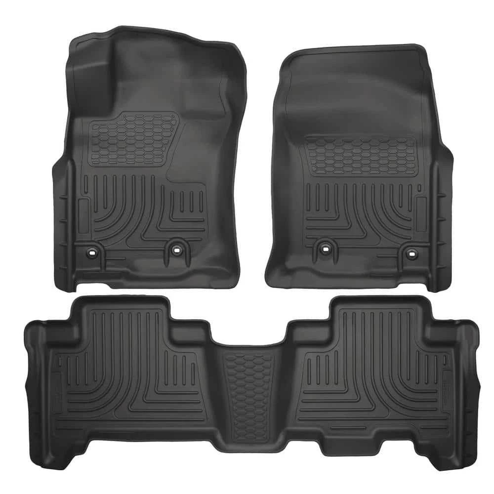 Front & 2nd Seat Floor Liners Fits 14-18 GX460, 13-18 4Runner 1 Front & 2nd Seat Floor Liners Fits 14-18 GX460, 13-18 4Runner