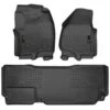 Front & 2nd Seat Floor Liners Fits 12-16 F250 Supercab With Foot Rest -Husky Shop husky liners floor mats 99721 64 1000