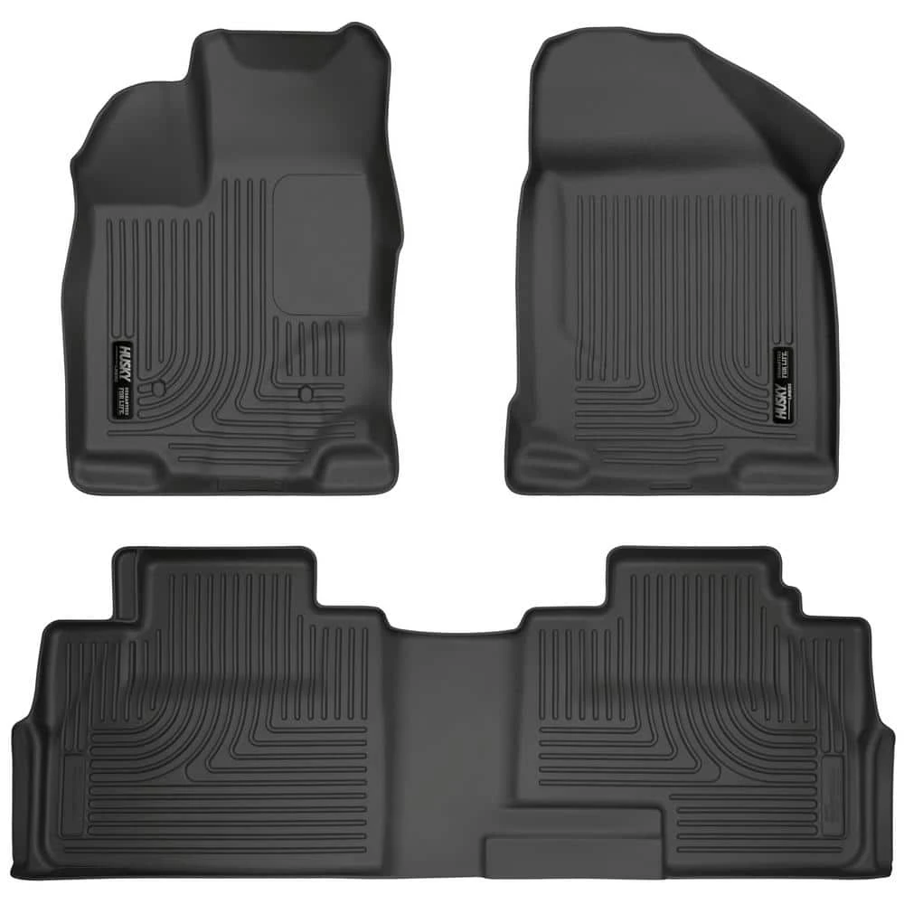 Front & 2nd Seat Floor Liners Fits 07-14 Edge, 07-15 MKX 1 Front & 2nd Seat Floor Liners Fits 07-14 Edge, 07-15 MKX