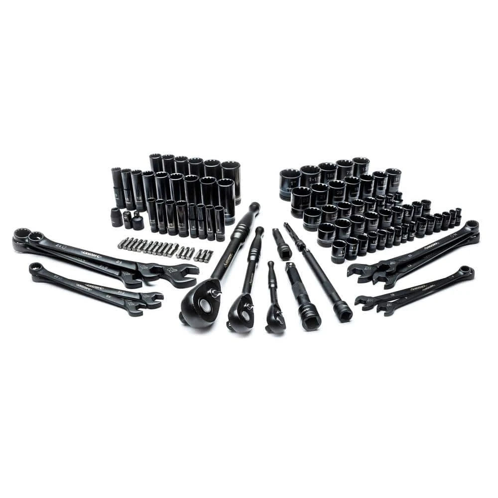 Husky 1/4 In., 3/8 In. And 1/2 In. Drive 100-Position Universal SAE And Metric Mechanics Tool Set (105-Piece) 4 Husky 1/4 In., 3/8 In. And 1/2 In. Drive 100-Position Universal SAE And Metric Mechanics Tool Set (105-Piece) - Image 4