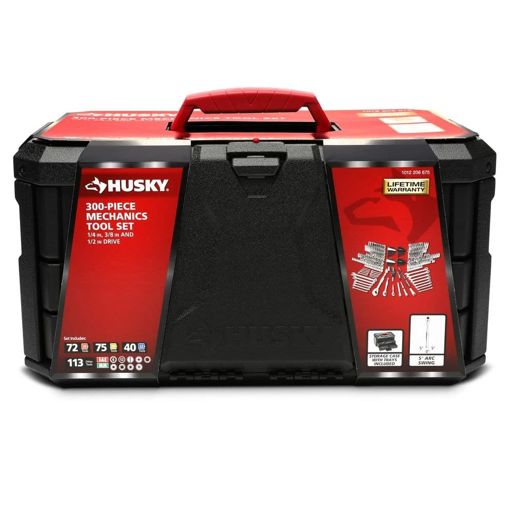 Husky 1/4 In., 3/8 In. And 1/2 In. Drive Mechanics Tool Set (300-Piece) 10 Husky 1/4 In., 3/8 In. And 1/2 In. Drive Mechanics Tool Set (300-Piece) - Image 10