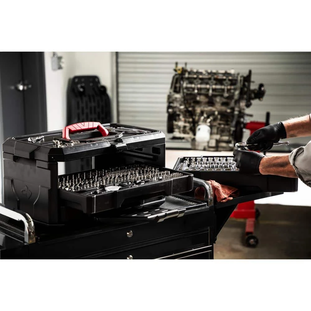 Husky 1/4 In., 3/8 In. And 1/2 In. Drive Mechanics Tool Set (300-Piece) 9 Husky 1/4 In., 3/8 In. And 1/2 In. Drive Mechanics Tool Set (300-Piece) - Image 9