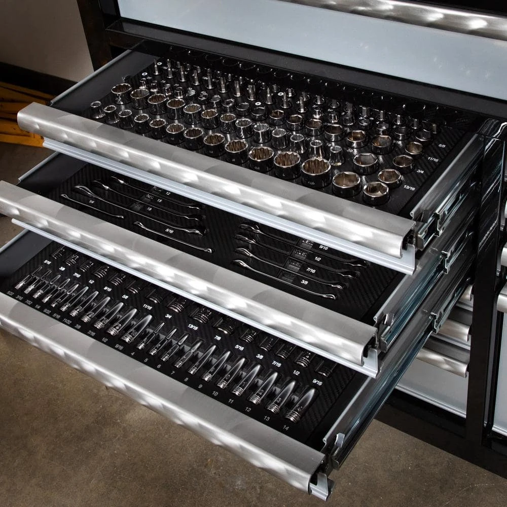 Husky 1/4 In., 3/8 In. And 1/2 In. Drive Mechanics Tool Set With Impact Sockets And EVA Storage Trays (370-Piece) 5 Husky 1/4 In., 3/8 In. And 1/2 In. Drive Mechanics Tool Set With Impact Sockets And EVA Storage Trays (370-Piece) - Image 5