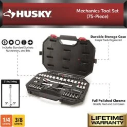 Husky Mechanics Tool Set (75-Piece) 13 Husky Mechanics Tool Set (75-Piece) -Husky Shop husky mechanics tool sets h75mts 40 1000
