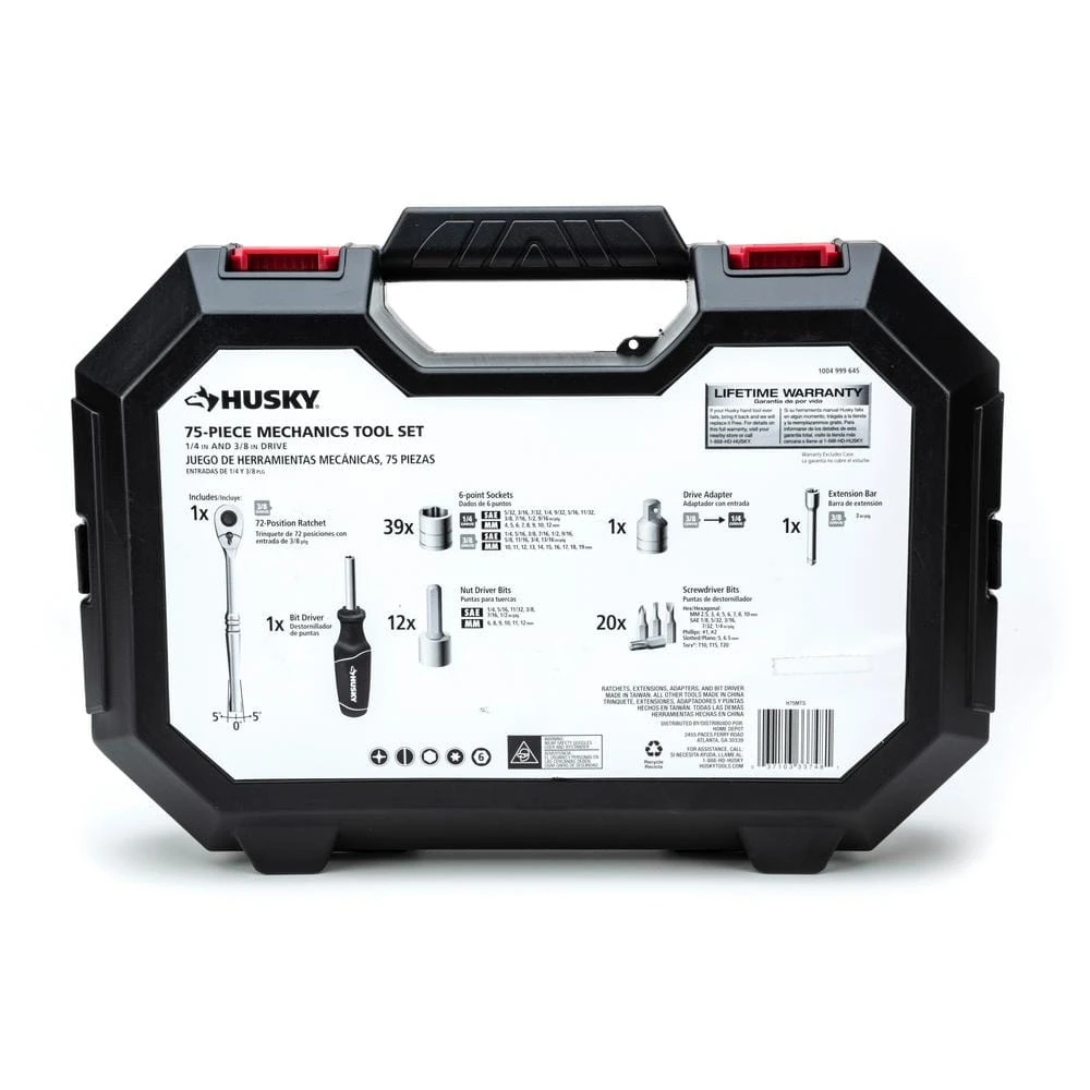 Husky Mechanics Tool Set (75-Piece) 10 Husky Mechanics Tool Set (75-Piece) - Image 10