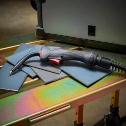 Husky Single Phase 140 Amp 120-Volt AC Gas MIG Wire Feed Welder With Gas Regulator -Husky Shop husky mig welders pioneermig140 44 1000