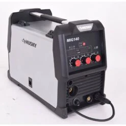 Husky Single Phase 140 Amp 120-Volt AC Gas MIG Wire Feed Welder With Gas Regulator