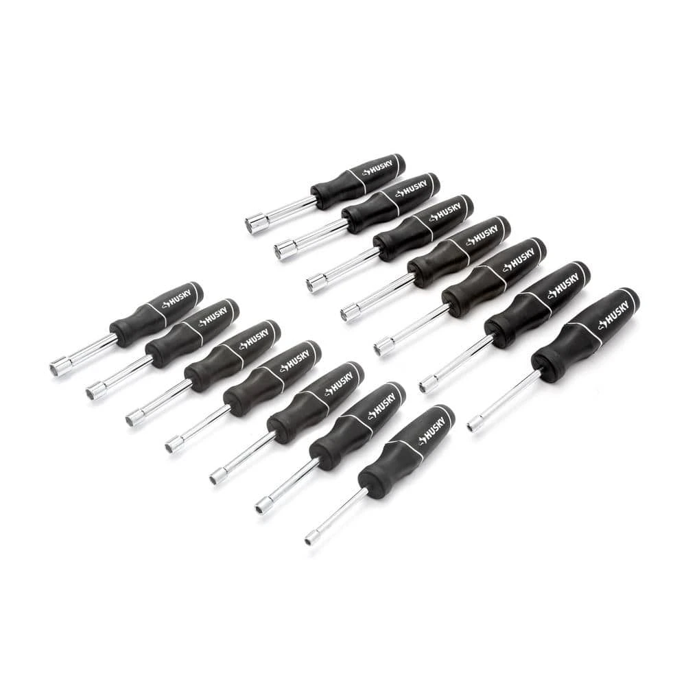 Husky SAE/Metric Cushion Grip Nut Driver Set (14-Piece) 1 Husky SAE/Metric Cushion Grip Nut Driver Set (14-Piece)