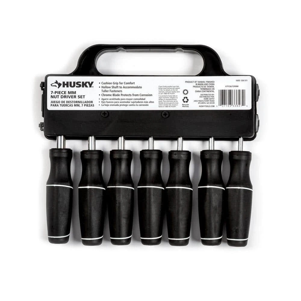 Husky Metric Cushion Grip Nut Driver Set (7-Piece) 3 Husky Metric Cushion Grip Nut Driver Set (7-Piece) - Image 3