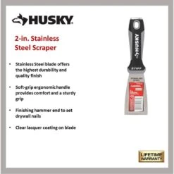 Husky 2 In. Scraper With Stainless Steel Blade -Husky Shop husky paint scrapers 90983 66 1000