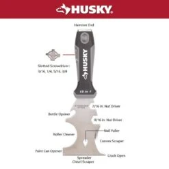 Husky 15-in-1 Painters Multi-Tool With Stainless Steel Blade -Husky Shop husky paint scrapers 91004 77 1000