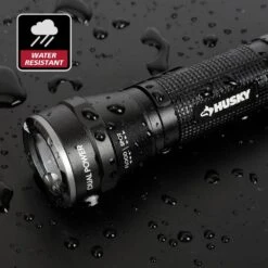 Husky 500-Lumens Dual Power Focusing Aluminum Flashlight -Husky Shop husky pen lights 91309 4f 1000