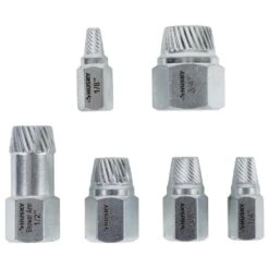 Husky Pipe Nipple Extractor Set (6-Piece) -Husky Shop husky pipe and drain extractors 410 391 0111 66 1000