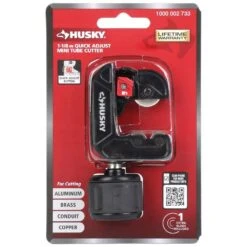 Husky 1-1/8 In. Mini Tubing Cutter With Quick Release For Copper, Brass, Aluminum, And Thin-Wall Conduit -Husky Shop husky pipe tube cutters 410 115 0111 fa 1000