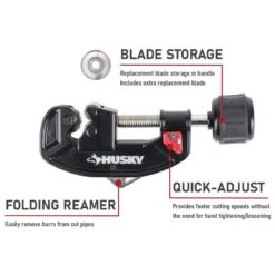 Husky 1-1/8 In. Quick-Release Tubing Cutter -Husky Shop husky pipe tube cutters 410 190 0111 40 1000