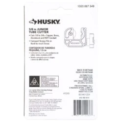 Husky 5/8 In. Junior Tube Cutter For Copper, Brass, And Aluminum -Husky Shop husky pipe tube cutters 80 511 111 44 1000