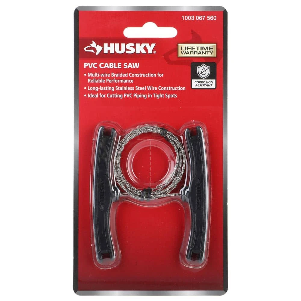 Husky PVC Cable Saw For 1/2 In. - 4 In. Pipes 7 Husky PVC Cable Saw For 1/2 In. - 4 In. Pipes - Image 7