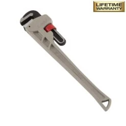 Husky 18 In. Aluminum Pipe Wrench With 2 In. Jaw Capacity -Husky Shop husky pipe wrenches wg 40a 18al c3 1000