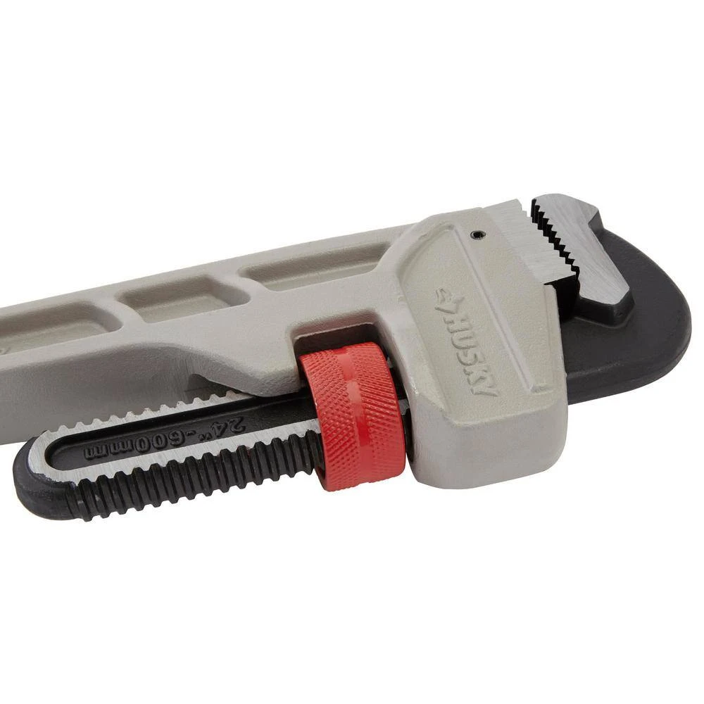 Husky 24 In. Aluminum Pipe Wrench With 2-1/2 In. Jaw Capacity 8 Husky 24 In. Aluminum Pipe Wrench With 2-1/2 In. Jaw Capacity - Image 8