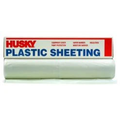 Husky 20 Ft. X 100 Ft. Clear 3 Mil Plastic Sheeting