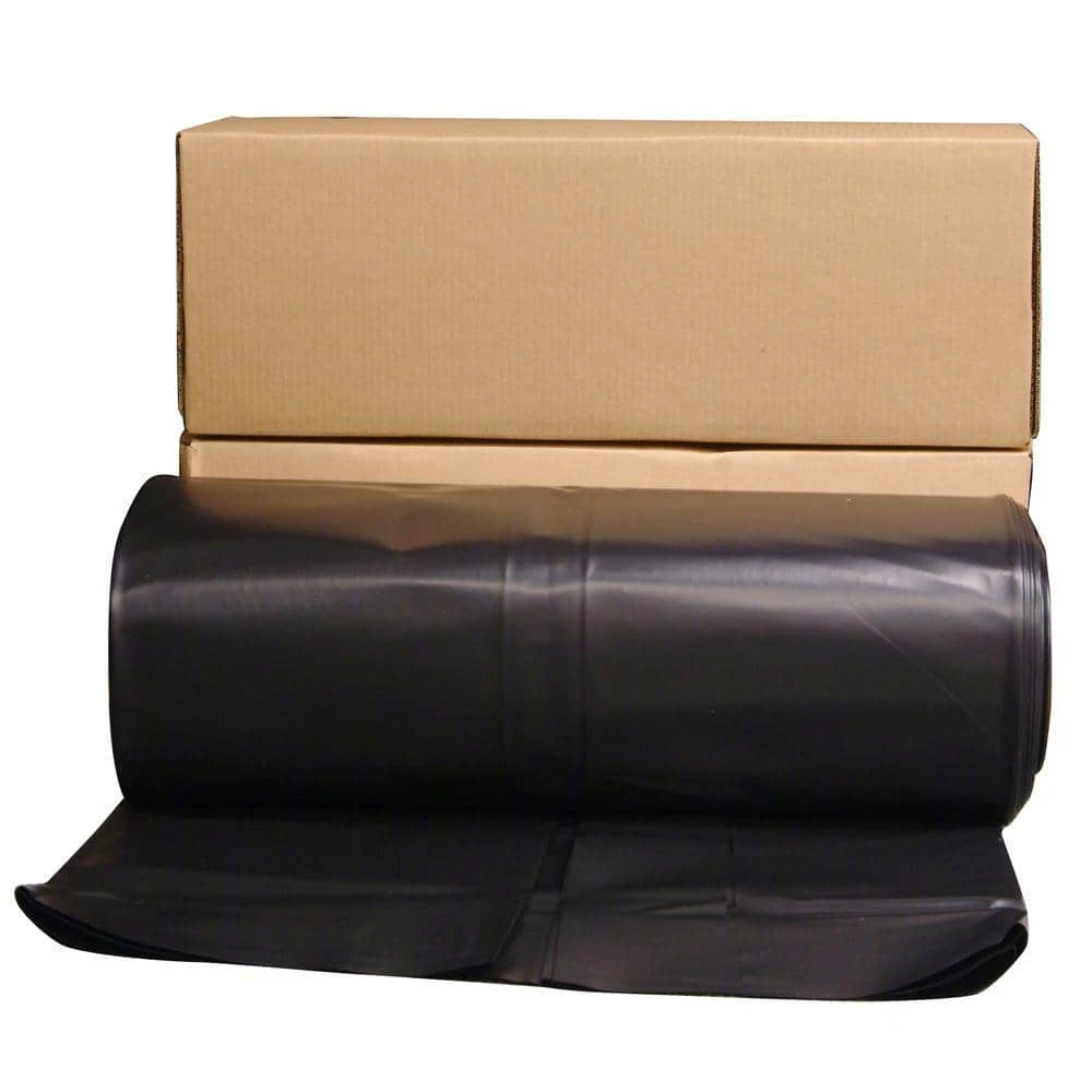 Husky 24 Ft. X 100 Ft. Black 6 Mil Plastic Sheeting 1 Husky 24 Ft. X 100 Ft. Black 6 Mil Plastic Sheeting