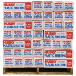 Husky 10 Ft. X 100 Ft. Clear 2 Mil Plastic Sheeting (Pallet Of 126 Rolls) 11 Husky 10 Ft. X 100 Ft. Clear 2 Mil Plastic Sheeting (Pallet Of 126 Rolls) -Husky Shop husky plastic sheeting rs210 100c pallet 76 1000
