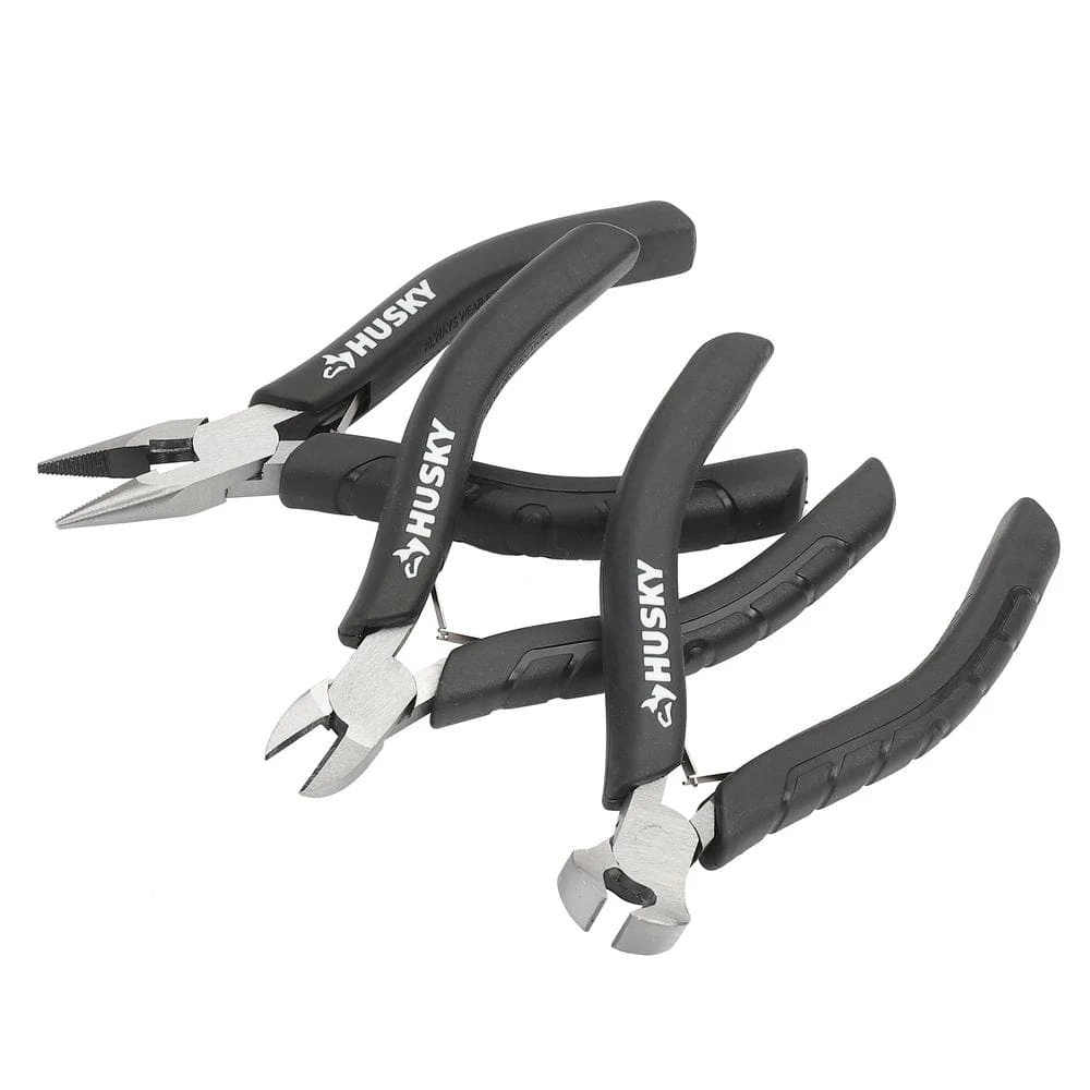 Husky Mini Pliers Set (3-Piece) 1 Husky Mini Pliers Set (3-Piece)