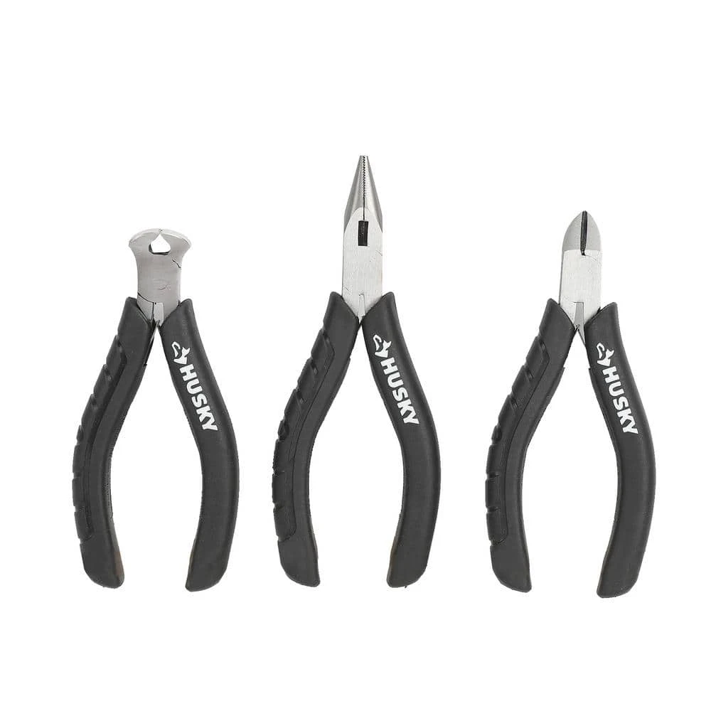 Husky Mini Pliers Set (3-Piece) 5 Husky Mini Pliers Set (3-Piece) - Image 5
