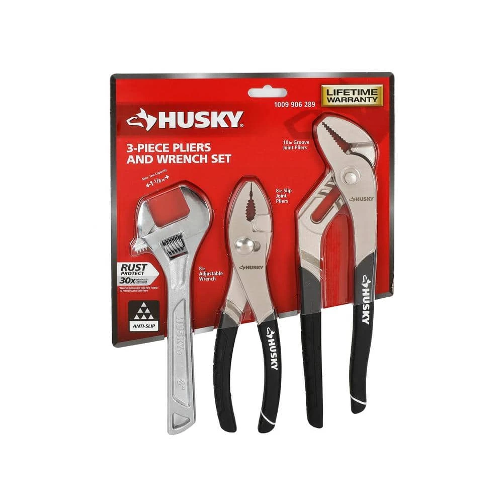 Husky 3-Piece Pliers And Wrench Set 6 Husky 3-Piece Pliers And Wrench Set - Image 6