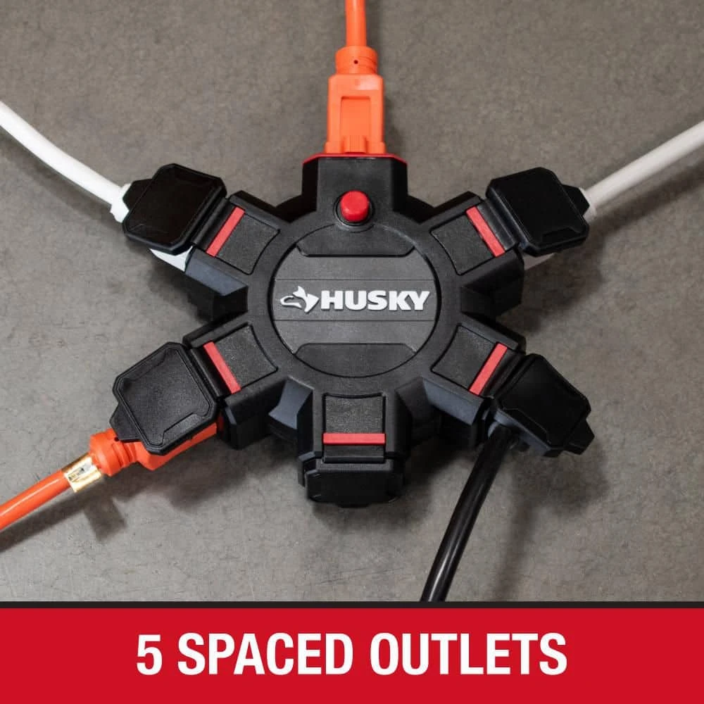 Husky 5-Outlet Extension Cord Adapter 5 Husky 5-Outlet Extension Cord Adapter - Image 5