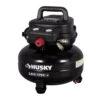 Husky 6 Gal. 175 PSI Electric Oil-Free High Performance Jobsite Pancake Air Compressor With Dual Gauges And 2-Quick Couplers -Husky Shop husky portable air compressors 0210646 64 1000