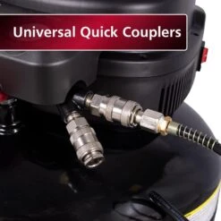 Husky 6 Gal. 175 PSI Electric Oil-Free High Performance Jobsite Pancake Air Compressor With Dual Gauges And 2-Quick Couplers 17 Husky 6 Gal. 175 PSI Electric Oil-Free High Performance Jobsite Pancake Air Compressor With Dual Gauges And 2-Quick Couplers -Husky Shop husky portable air compressors 0210646 c3 1000