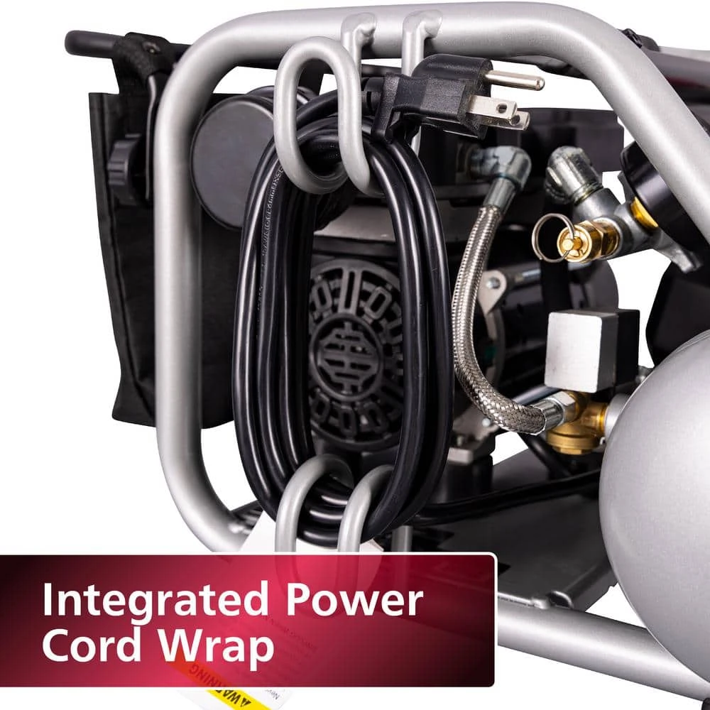 Husky 1 Gal. 135 PSI Portable Electric Oil-Free Quiet Jobsite Air Compressor With Dual Pressure Gauges And 1-Quick Coupler 13 Husky 1 Gal. 135 PSI Portable Electric Oil-Free Quiet Jobsite Air Compressor With Dual Pressure Gauges And 1-Quick Coupler - Image 13