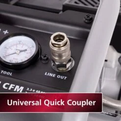 Husky 2 Gal. 135 PSI Portable Electric Oil-Free Quiet Jobsite Air Compressor With Dual Pressure Gauges And 1-Quick Coupler -Husky Shop husky portable air compressors 3300241a c3 1000