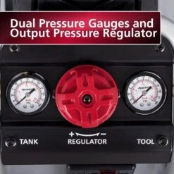 Husky 10 Gal. 175 PSI Electric Oil-Free Quiet Auto/Workshop Hotdog Air Compressor With Dual Gauges And 1-Quick Coupler -Husky Shop husky portable air compressors 3301042 1f 1000