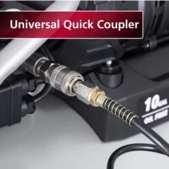 Husky 10 Gal. 175 PSI Electric Oil-Free Quiet Auto/Workshop Hotdog Air Compressor With Dual Gauges And 1-Quick Coupler -Husky Shop husky portable air compressors 3301042 c3 1000