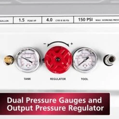 Husky 8 Gal. 150 PSI Electric Oil-Free Quiet Workshop Air Compressor In Sound Insulated Cabinet With 2-Quick Couplers -Husky Shop husky portable air compressors 3340841 1f 1000