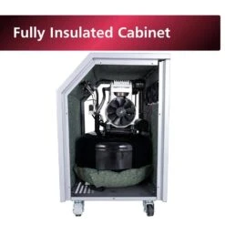 Husky 8 Gal. 150 PSI Electric Oil-Free Quiet Workshop Air Compressor In Sound Insulated Cabinet With 2-Quick Couplers -Husky Shop husky portable air compressors 3340841 44 1000