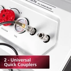 Husky 8 Gal. 150 PSI Electric Oil-Free Quiet Workshop Air Compressor In Sound Insulated Cabinet With 2-Quick Couplers -Husky Shop husky portable air compressors 3340841 c3 1000